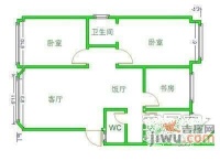 雅涛花园3室2厅2卫105㎡户型图
