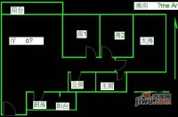 平湖满庭芳3室2厅2卫88㎡户型图