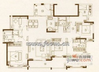 宇宏罗马公元5室2厅3卫178㎡户型图