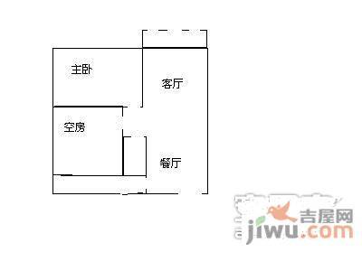 天健花园2室2厅1卫84㎡户型图