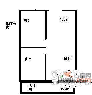 怡兴楼2室2厅1卫户型图