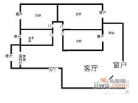 洪浪二村3室2厅1卫101㎡户型图