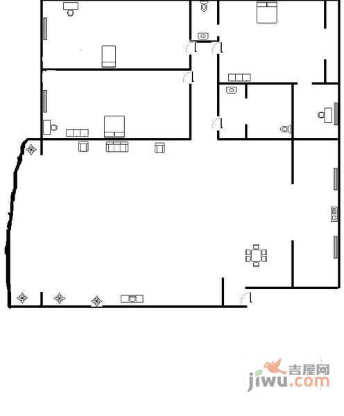 华海小区4室2厅2卫户型图