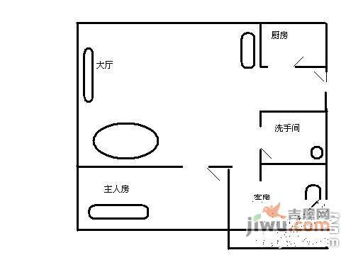 丽日翠庭2室2厅1卫71㎡户型图