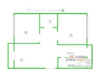 惠兰雅居2室2厅1卫77㎡户型图