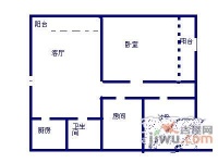 惠兰雅居3室2厅1卫户型图