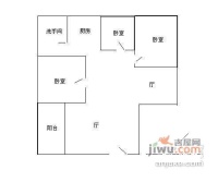 凤尾山庄3室2厅1卫100㎡户型图