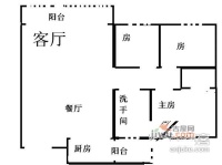 长龙花园3室2厅1卫户型图