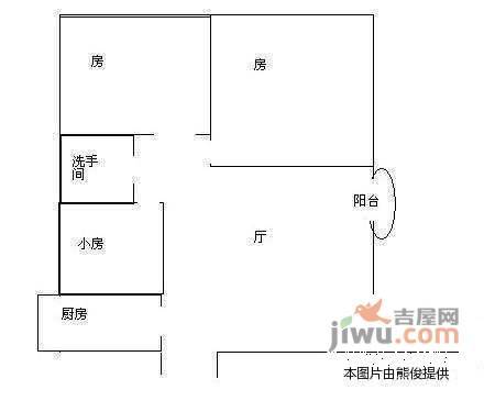 龙园苑3室2厅1卫89㎡户型图