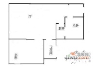 美丽湾国际公寓2室1厅1卫户型图