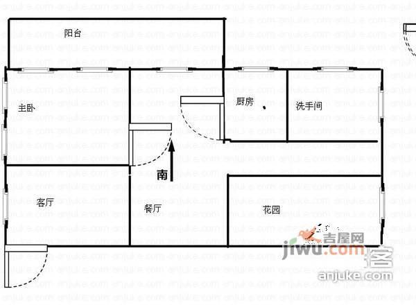 双御雅轩2室2厅2卫92㎡户型图