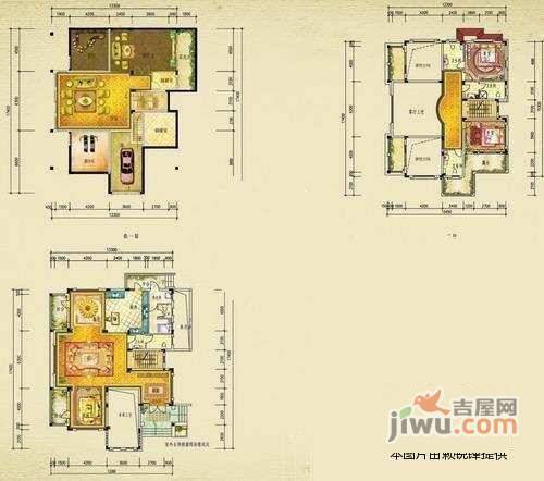 仙泉山庄5室3厅3卫195㎡户型图