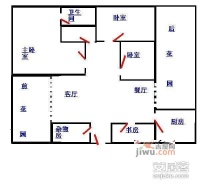 仙泉山庄4室2厅2卫161㎡户型图