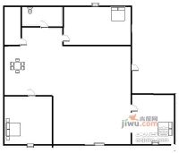 莲花阁3室2厅1卫81㎡户型图