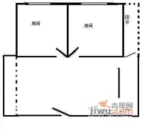 通发花园2室2厅1卫81㎡户型图