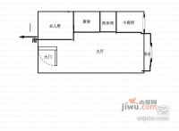 华清园安业花园2室2厅1卫60㎡户型图