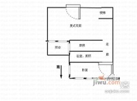 华清园安业花园2室1厅1卫68㎡户型图