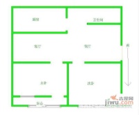 翠雅居2室2厅1卫66㎡户型图