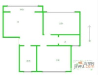 翠雅居2室1厅1卫户型图