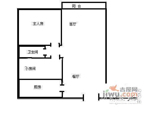 海语东园2室2厅2卫85㎡户型图