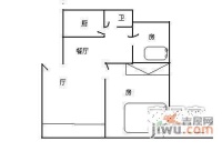 盈翠家园2室2厅1卫74㎡户型图