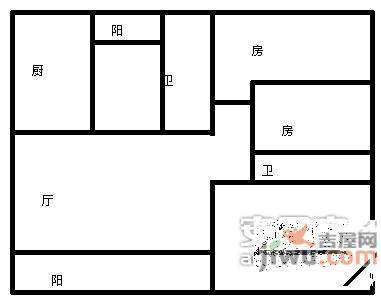 银谷别墅3室2厅2卫户型图