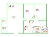 新中苑3室2厅1卫95㎡户型图