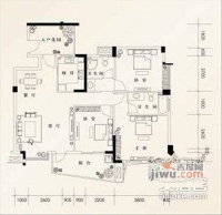 新中苑3室2厅2卫95㎡户型图