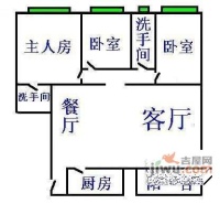 好景豪园3室2厅2卫户型图