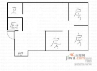 石云阁3室2厅1卫121㎡户型图