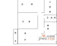 桑达苑3室2厅2卫92㎡户型图