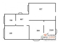 金竹园大厦3室2厅1卫89㎡户型图