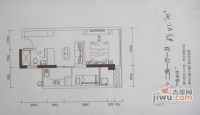 金田花园1室1厅1卫45㎡户型图
