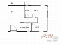 福满园3室2厅1卫98㎡户型图