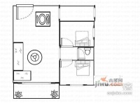 田贝花园2室2厅1卫62㎡户型图