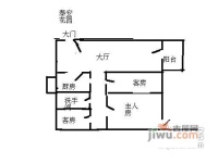 泰安花园3室2厅1卫92㎡户型图