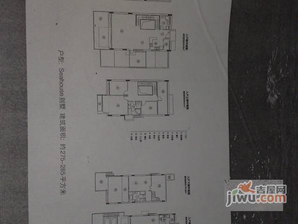 万科十七英里4室2厅3卫250㎡户型图