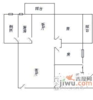 天元大厦3室2厅1卫109㎡户型图