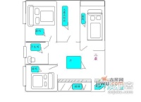 集华花园3室2厅1卫123㎡户型图