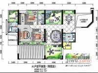 博海名苑3室2厅2卫118㎡户型图