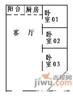 中航鼎诚国际4室1厅1卫111㎡户型图