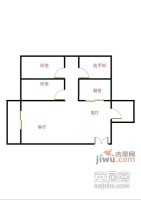 33区商住楼2室2厅1卫户型图