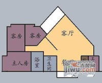 瑞达苑3室2厅2卫125㎡户型图