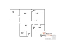 兰园小区3室2厅1卫93㎡户型图