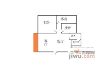 百花苑3室2厅2卫89㎡户型图