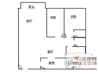 绿景花园3室2厅2卫122㎡户型图