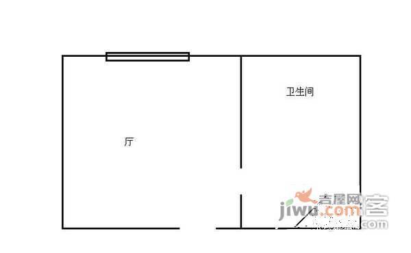 名都大厦1室0厅1卫户型图