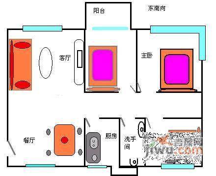 先科花园3室2厅2卫99㎡户型图