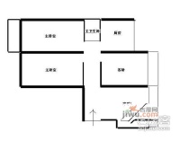 中信花园3室2厅2卫81㎡户型图