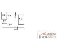龙城花园2室1厅1卫户型图